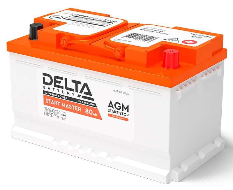 DELTA START MASTER 80 Ah AGM