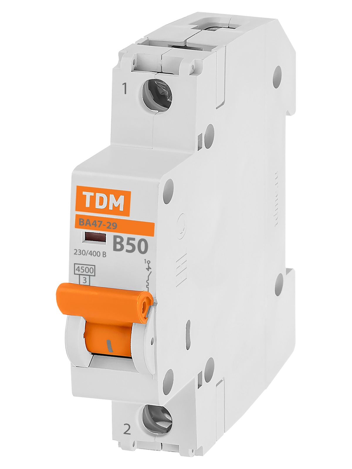 Выключатель автоматический модульный TDM ELECTRIC SQ0206-0001 ВА47-29 1Р 1А 4,5кА х-ка В