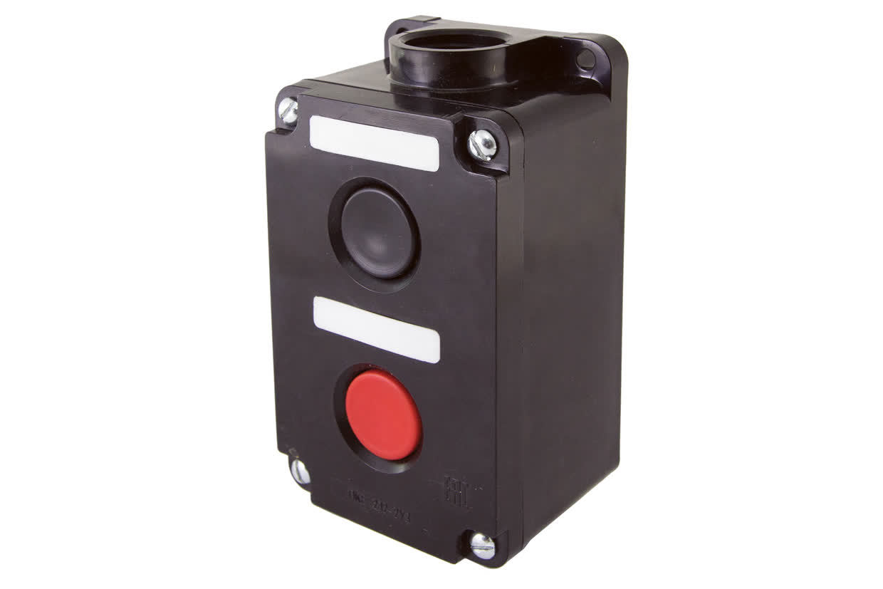 Пост кнопочный TDM ELECTRIC SQ0742-0003 ПКЕ 212-2 У3, красная и черная кнопки, IP40