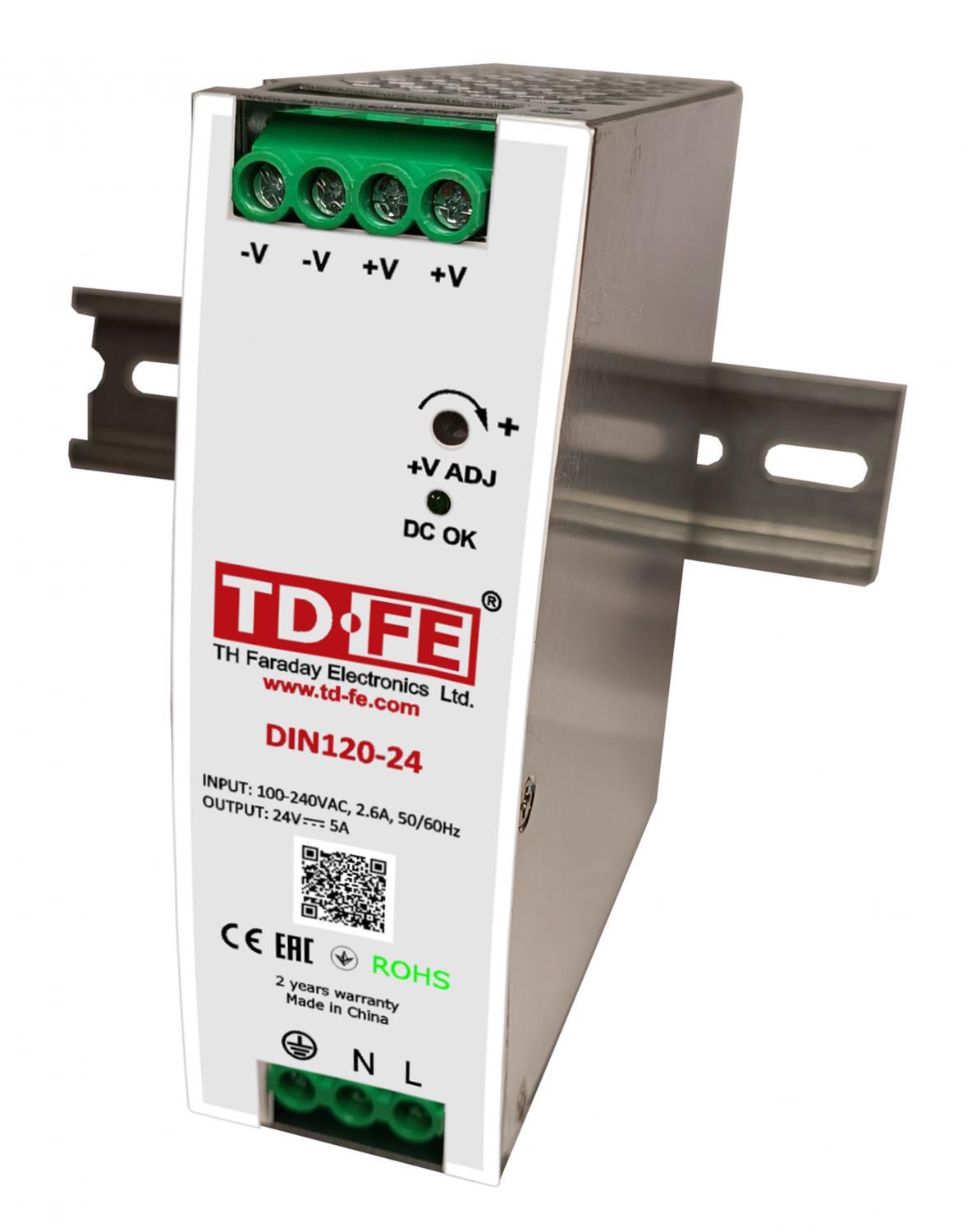Источник питания DIN120-24 (120W/24V/DIN)