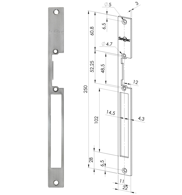 Планка ответная ST-SL302SP