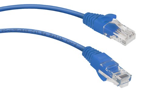 Патч-корд Cabeus PC-UTP-RJ45-Cat.5e-1m-BL (7460c)