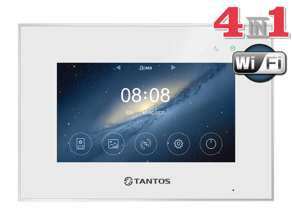 Монитор видеодомофона Marilyn HD Wi-Fi IPS (white) - 4