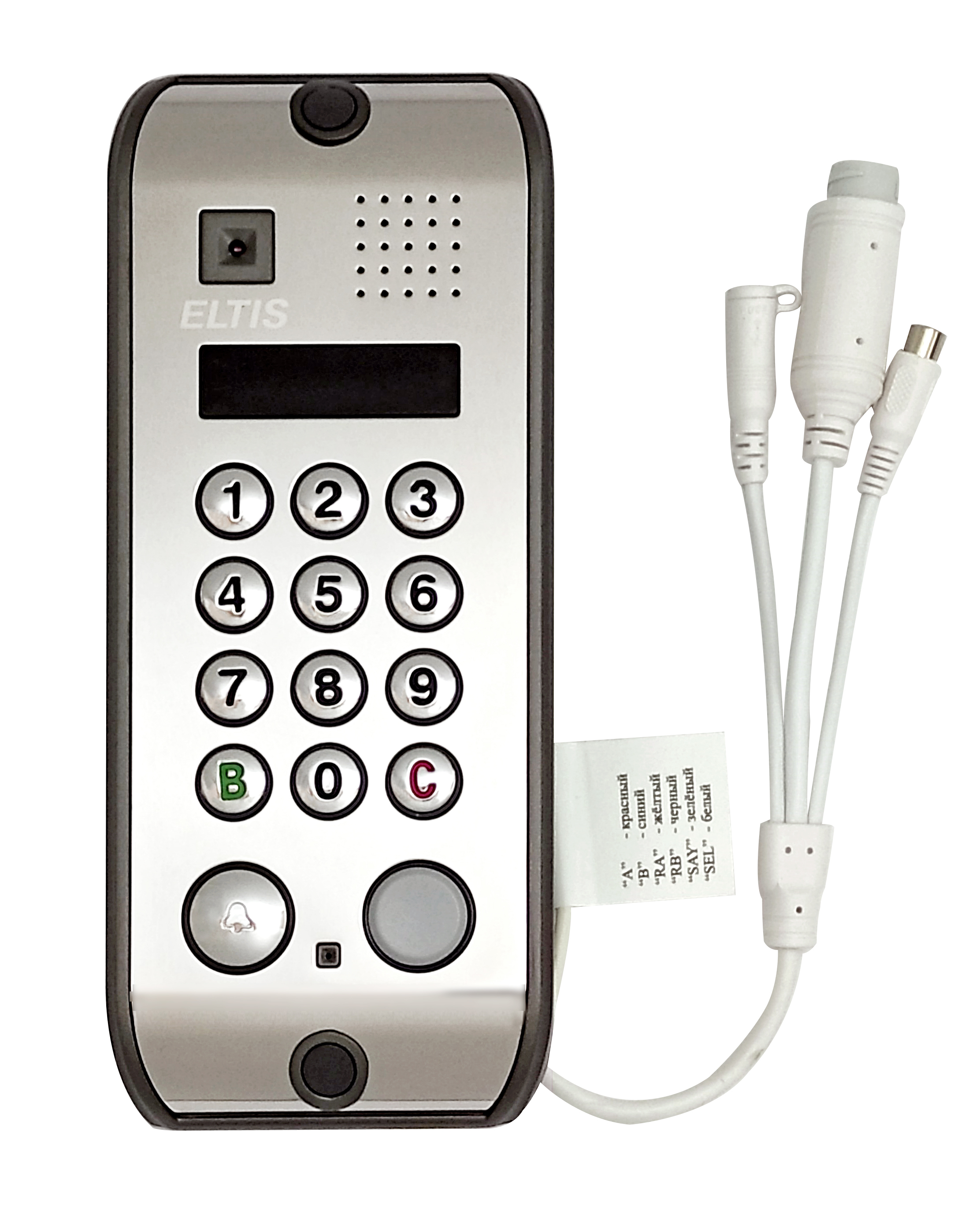 Вызывная видеопанель DP5000.B2-KRDC43 T/IP-CVBS/нерж.полир