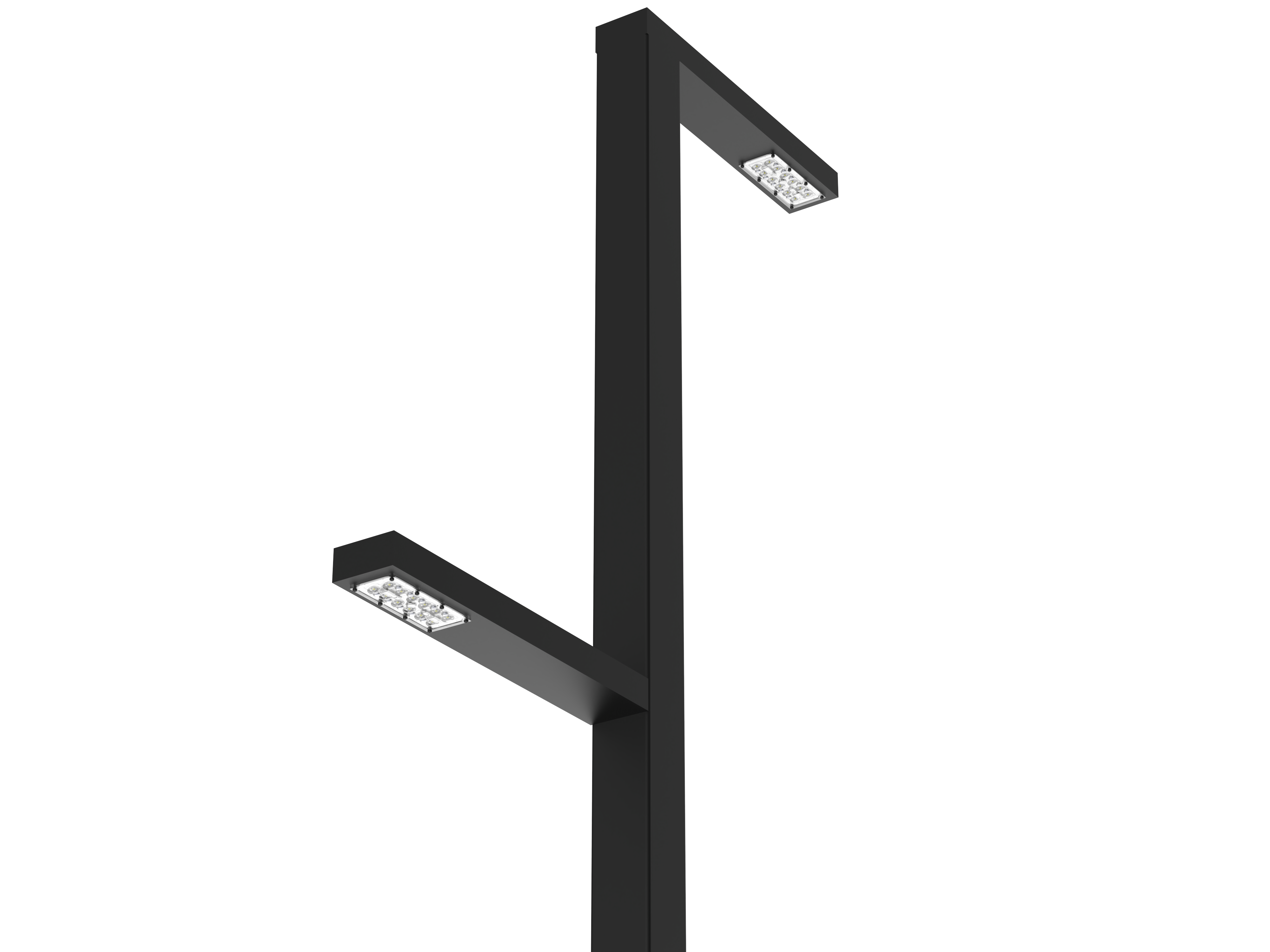 VARTON V1-S0-90GLZ-5450D-6506030 Осветительная система VARTON парковый Glight Z 2x30 Вт Urban 5000 мм DALI 3000K RAL9005 черн